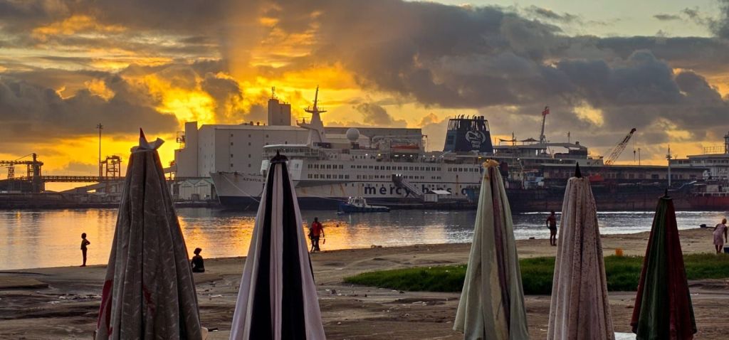 Beautiful dawn, Toamasina Port