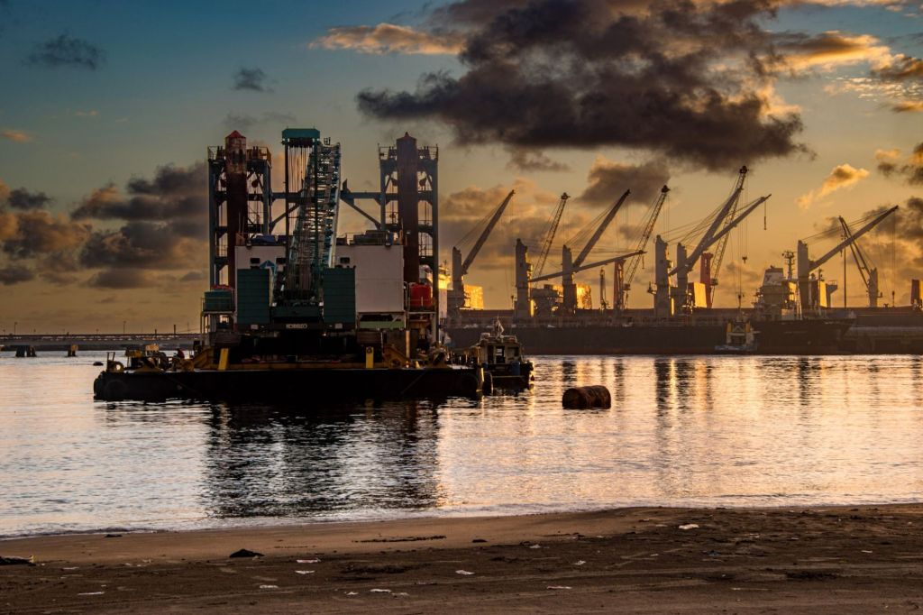 Toamasina Port at Dawn.